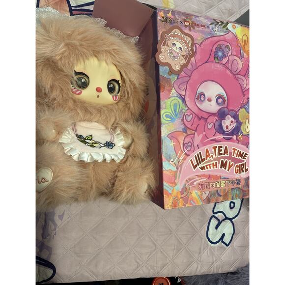 Liila Tea Time With My Girl 600% Series- Pink Kitty Open Box Open Bag with card - Picture 7 of 8